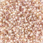 Miyuki seed beads 11/0 - Silverlined ab light blush 11-1023